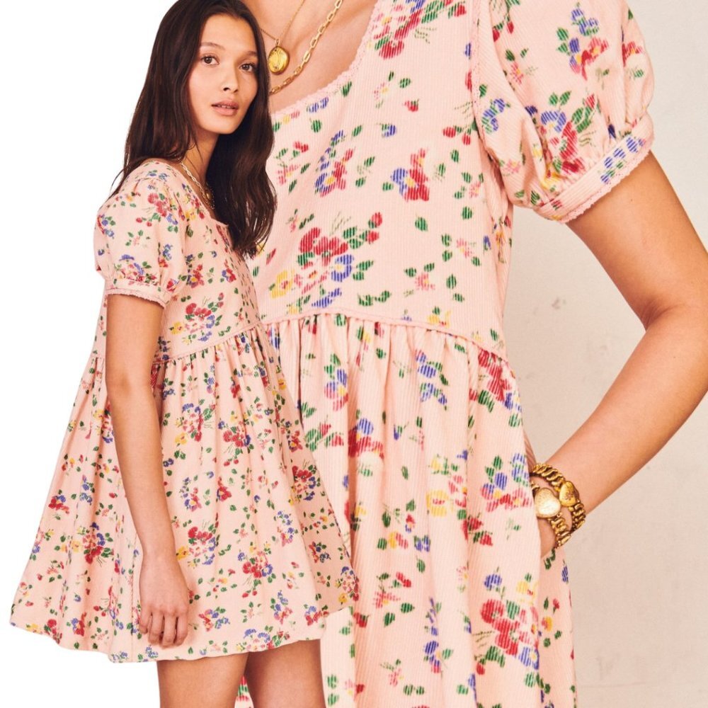 LoveShackFancy Raleigh Babydoll Dress in Corduroy Size 6